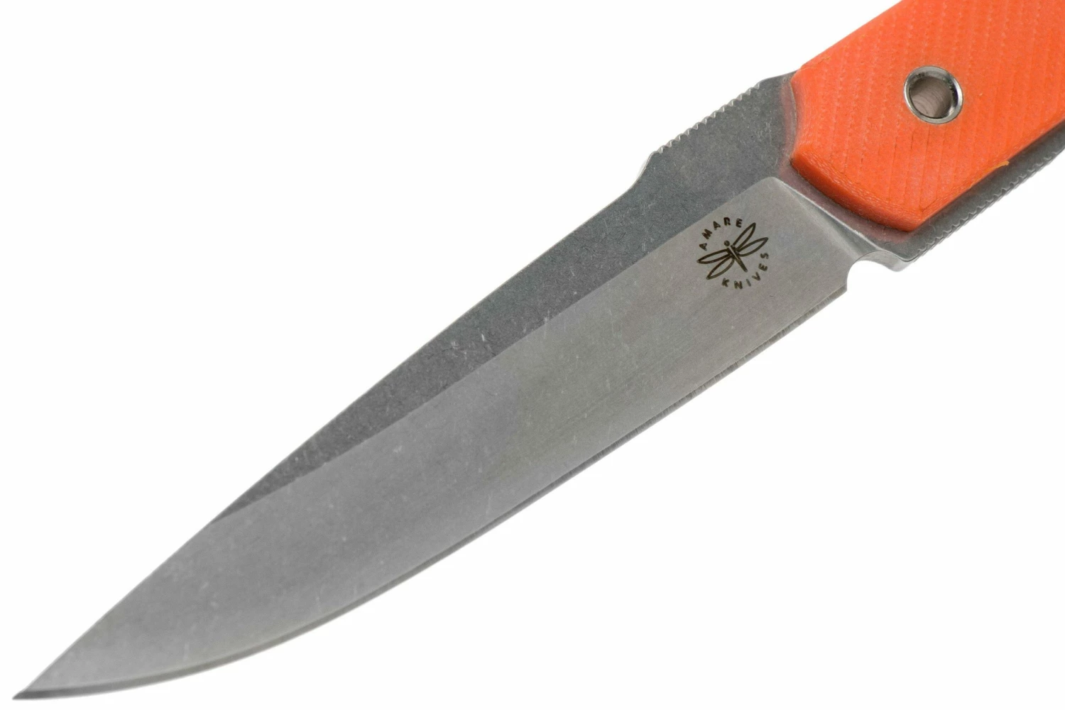 Amare Knives Pocket Peak Fixed, Stonewash Orange G10, Feststehendes Messer 5 Amare Knives Pocket Peak Fixed, Stonewash Orange G10, Feststehendes Messer – Bild 3