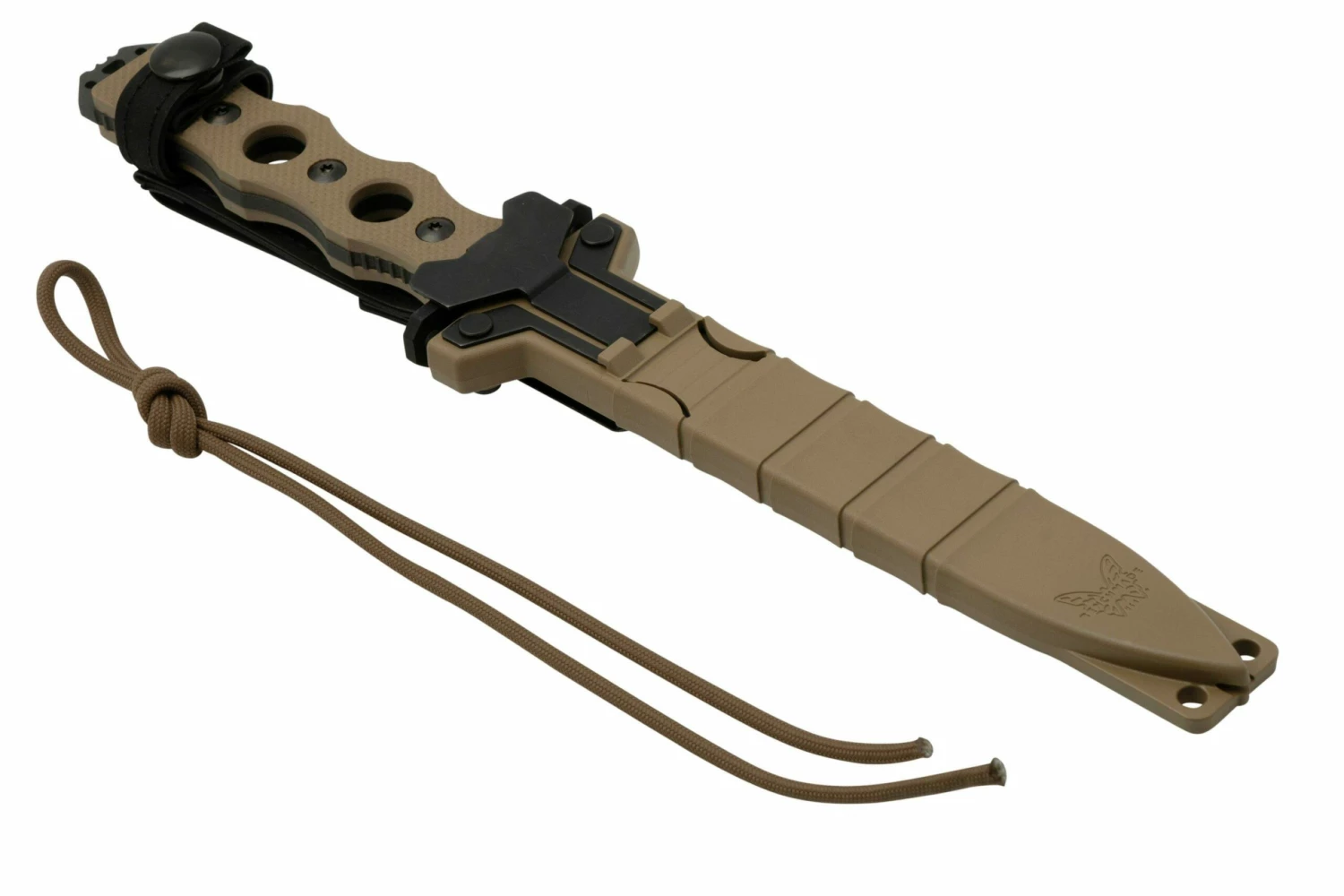 Benchmade SOCP Desert Tan 185BK-1 CPM 3V Feststehende Messer, Greg Thompson Design 8 Benchmade SOCP Desert Tan 185BK-1 CPM 3V Feststehende Messer, Greg Thompson Design – Bild 6