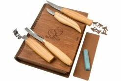 BeaverCraft Professional Spoon And Kuksa Carving Set S43 Holzschnitzset In Einem Hölzernen Aufbewahrungsbuch