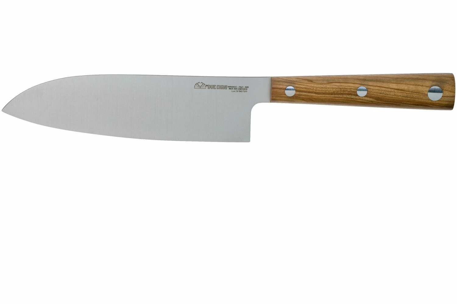 Due Cigni Hakucho Santoku 16,5 Cm, Olivenholz 3 Due Cigni Hakucho Santoku 16,5 Cm, Olivenholz