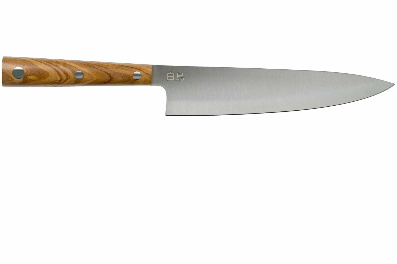 Due Cigni Hakucho Gyuto 21 Cm, Olivenholz 4 Due Cigni Hakucho Gyuto 21 Cm, Olivenholz – Bild 2