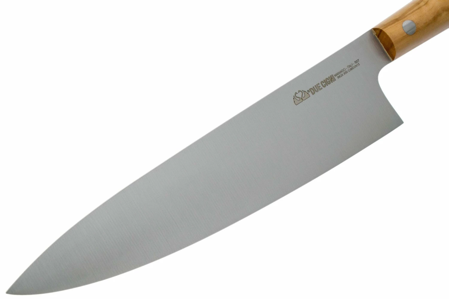 Due Cigni Hakucho Gyuto 21 Cm, Olivenholz 5 Due Cigni Hakucho Gyuto 21 Cm, Olivenholz – Bild 3