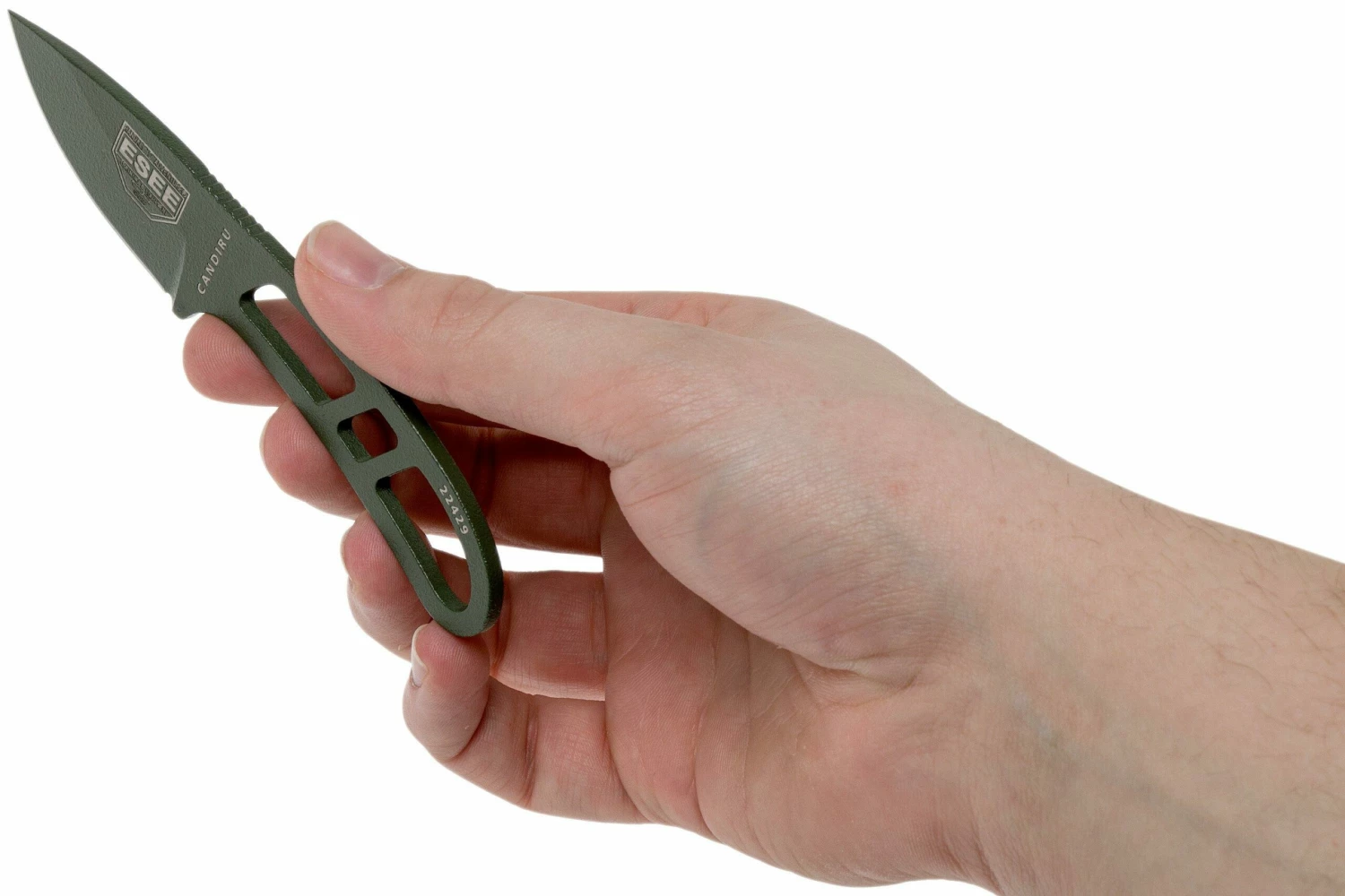 ESEE Candiru OD-Grün CAN-OD Halsmesser Inkl. Schwarze Scheide + Gürtelclip 7 ESEE Candiru OD-Grün CAN-OD Halsmesser Inkl. Schwarze Scheide + Gürtelclip – Bild 5