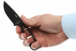 ESEE Izula Schwarz IZULA-B Halsmesser Inkl. Schwarze Scheide + Gürtelclip -Messer Verkäufe 2024 EE IZULA B 06 esee knives izula black ee izula b d4