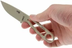 ESEE Izula Desert Tan IZULA-DT Halsmesser Inkl. Schwarze Scheide + Gürtelclip -Messer Verkäufe 2024 EE IZULA DT 03 esee knives ee izula dt 03