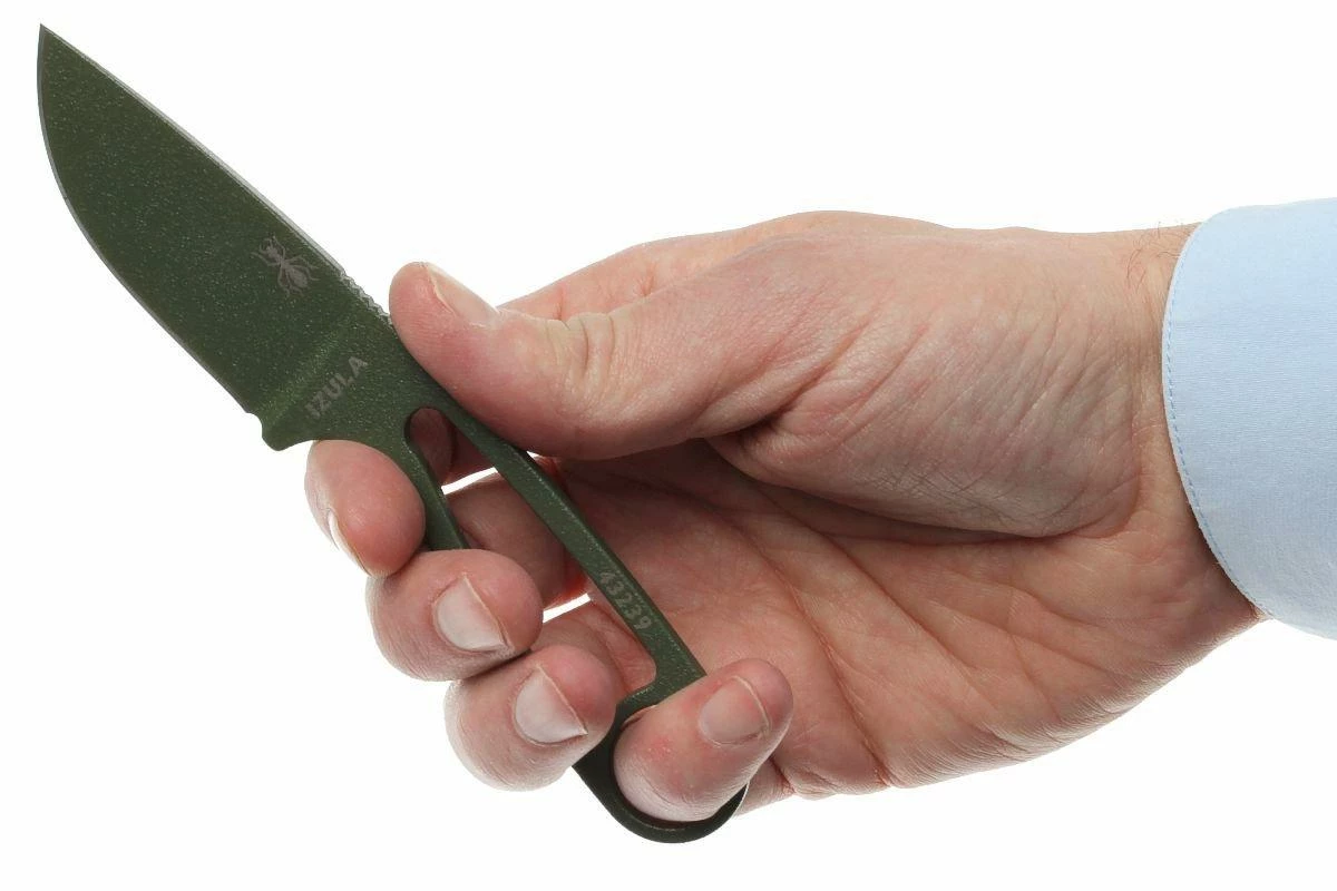 ESEE Izula OD Grün IZULA-OD Halsmesser Inkl. Schwarze Scheide + Gürtelclip 6 ESEE Izula OD Grün IZULA-OD Halsmesser Inkl. Schwarze Scheide + Gürtelclip – Bild 4