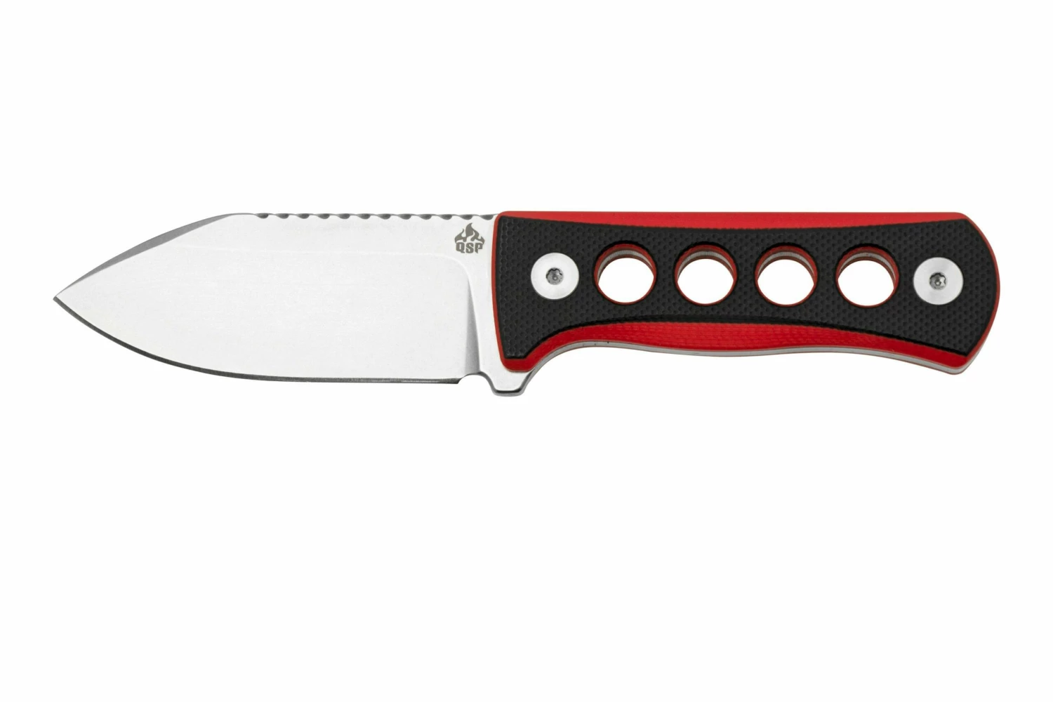 QSP Knife Canary QS141-B1 Stonewashed, Black Red G10, Halsmesser 3 QSP Knife Canary QS141-B1 Stonewashed, Black Red G10, Halsmesser