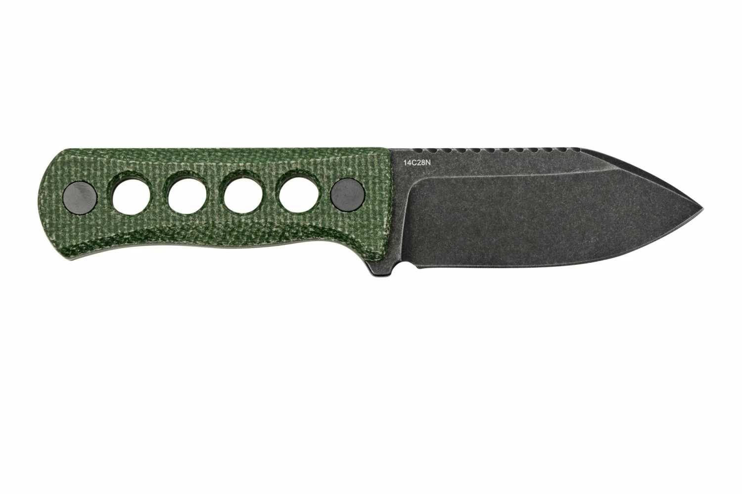 QSP Knife Canary QS141-C2 Blackwashed, Black Green G10, Halsmesser 4 QSP Knife Canary QS141-C2 Blackwashed, Black Green G10, Halsmesser – Bild 2