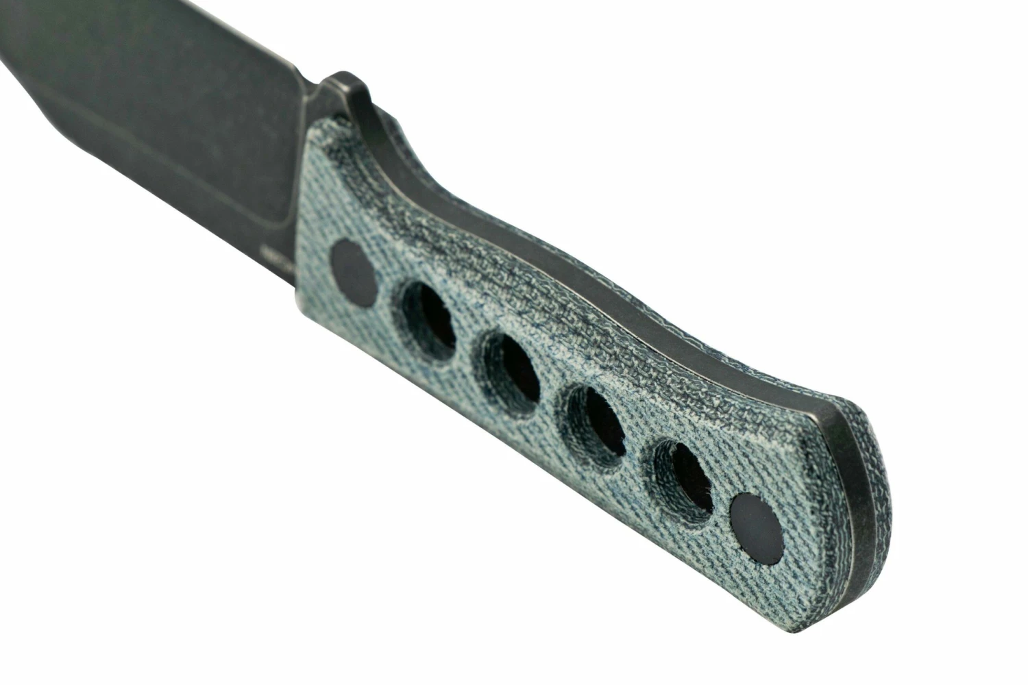 QSP Knife Canary QS141-D2 Blackwashed, Denim Micarta, Halsmesser 6 QSP Knife Canary QS141-D2 Blackwashed, Denim Micarta, Halsmesser – Bild 4