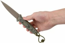 Spartan Blades Harsey TT Tactical Trout, FDE/CAMO W/Kydex TAN, Feststehendes Messer -Messer Verkäufe 2024 USSB43DECMKYTN 06 spartan blades