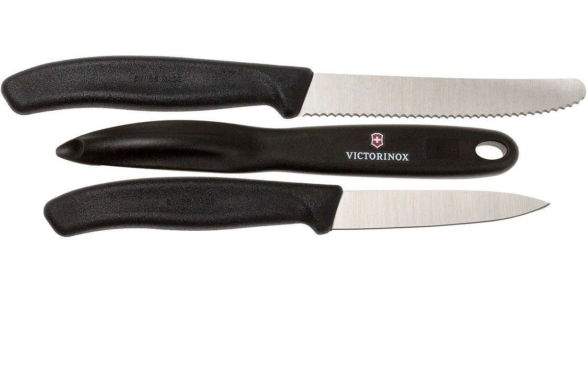 Victorinox SwissClassic Gemüsemesser Schwarz, 3er-Set, 6.7113.31 4 Victorinox SwissClassic Gemüsemesser Schwarz, 3er-Set, 6.7113.31 – Bild 2
