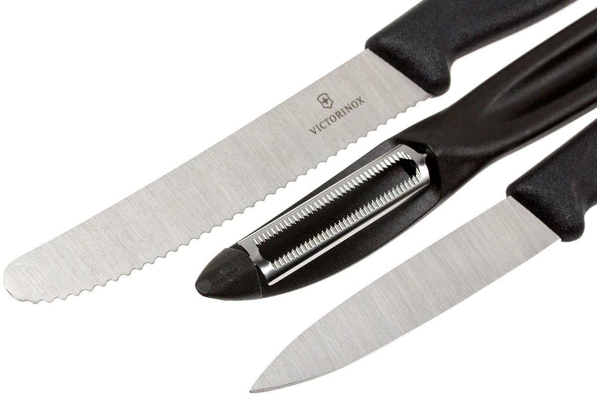 Victorinox SwissClassic Gemüsemesser Schwarz, 3er-Set, 6.7113.31 5 Victorinox SwissClassic Gemüsemesser Schwarz, 3er-Set, 6.7113.31 – Bild 3