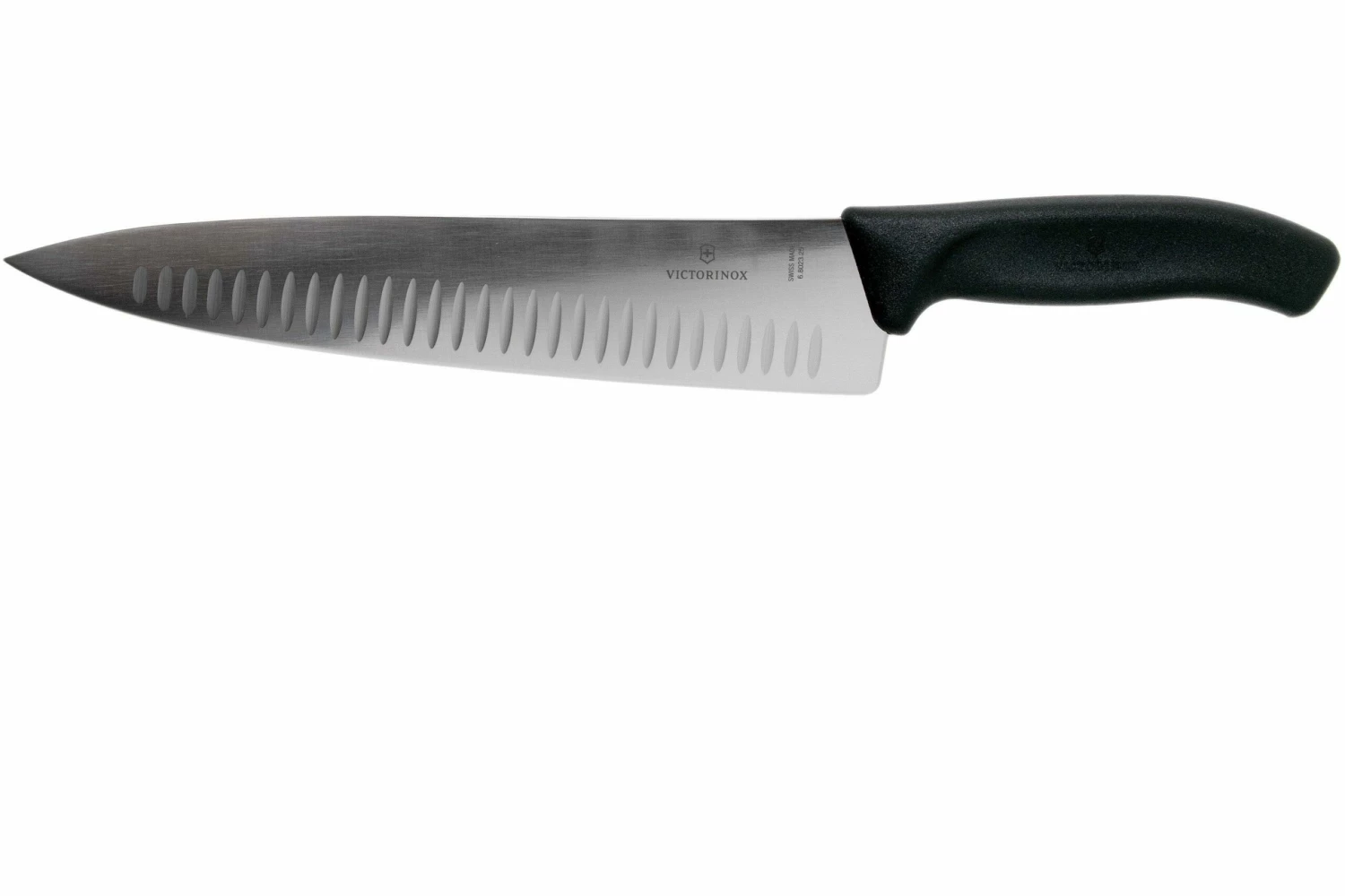Victorinox SwissClassic 6.8023.25G Fleischmesser Mit Kullenschliff 25 Cm, Schwarz 2 Victorinox SwissClassic 6.8023.25G Fleischmesser Mit Kullenschliff 25 Cm, Schwarz