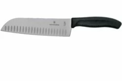 Victorinox SwissClassic 6.8523.17G Santoku Mit Kullenschliff 17 Cm, Schwarz