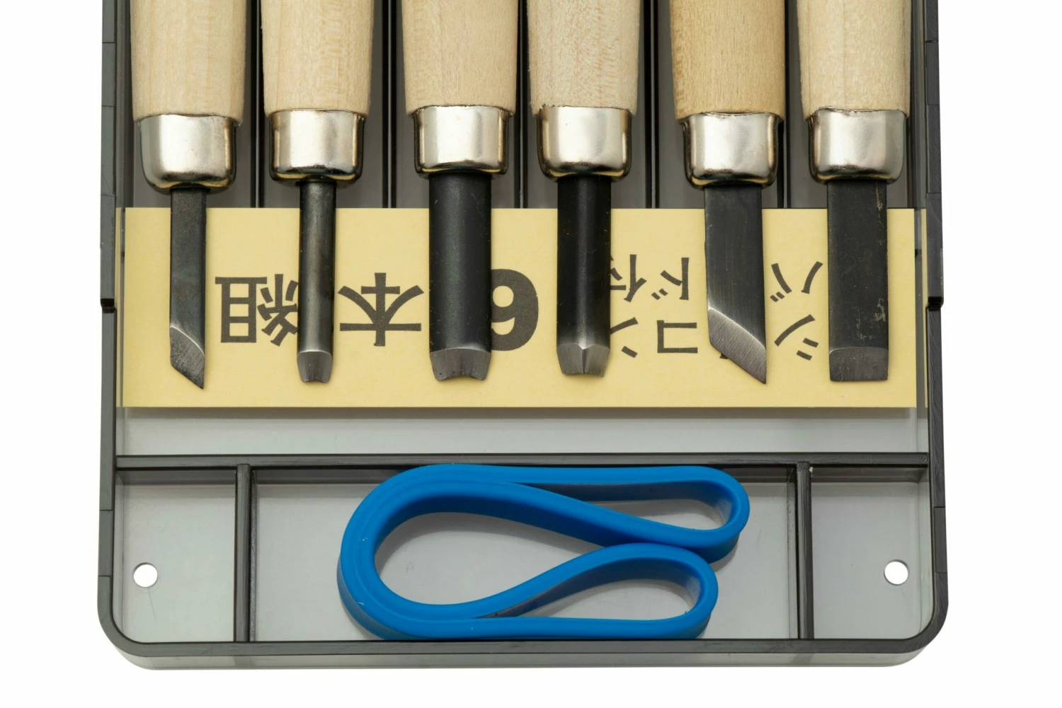 Yoshiharu KL-6 Maruichi Japanische Holzschnitzmesser, 6er Set Im Kunststoffkoffer 5 Yoshiharu KL-6 Maruichi Japanische Holzschnitzmesser, 6er Set Im Kunststoffkoffer – Bild 3